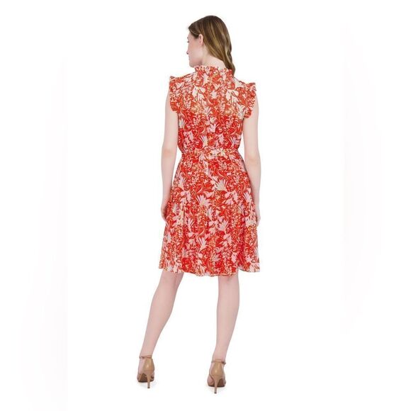 RUFFLED CAP SLEEVE DRESS
JULIA JORDAN - Picture 2 of 5